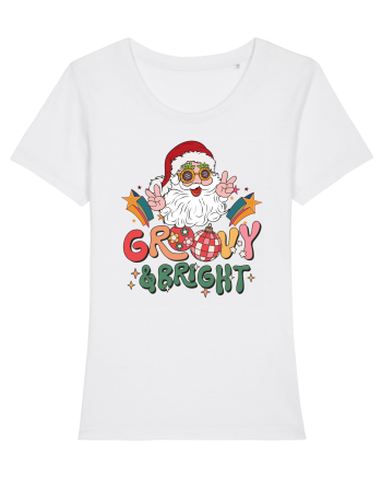 retro de Craciun - Groovy and bright White