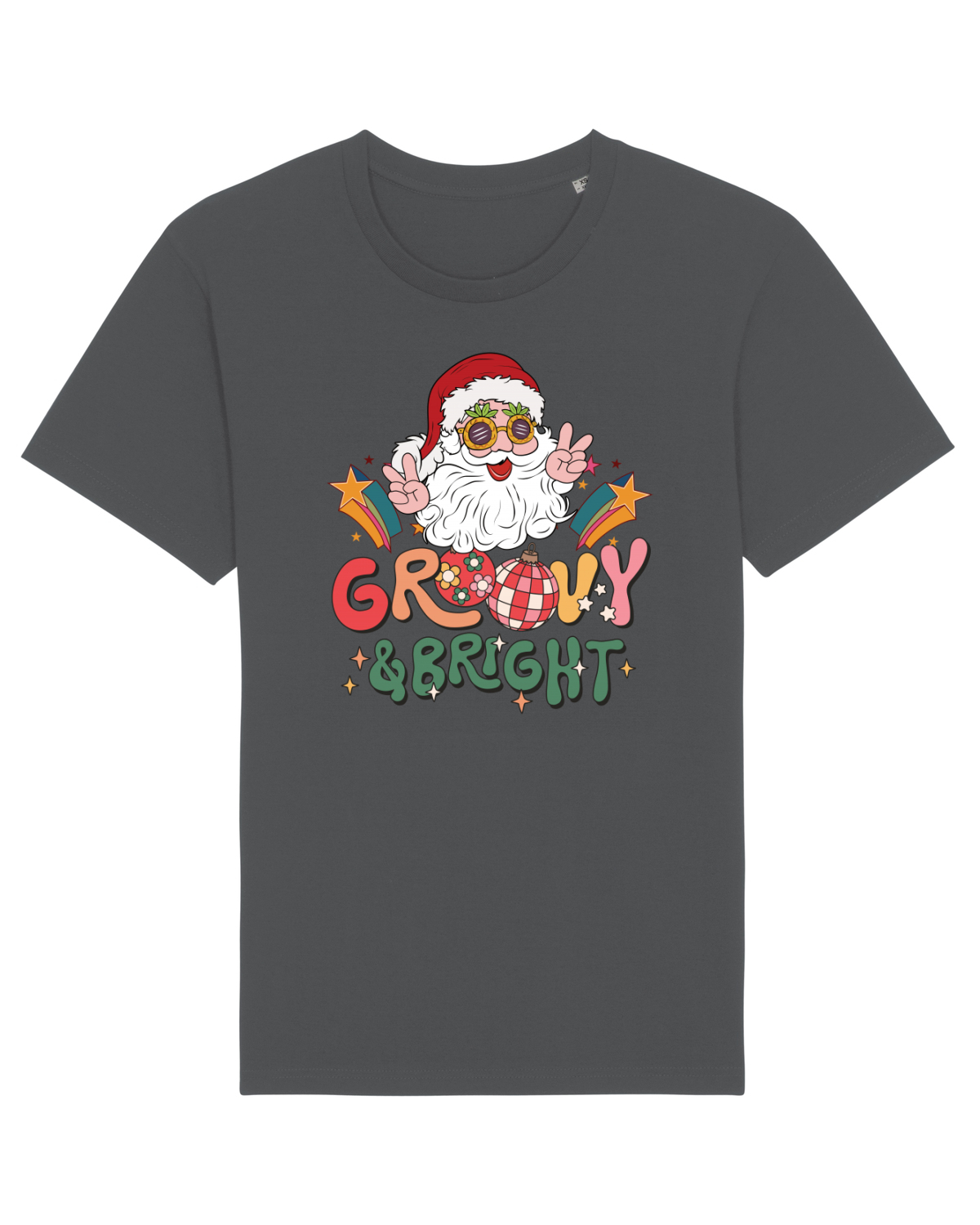 Tricou mânecă scurtă Unisex Rocker Anthracite