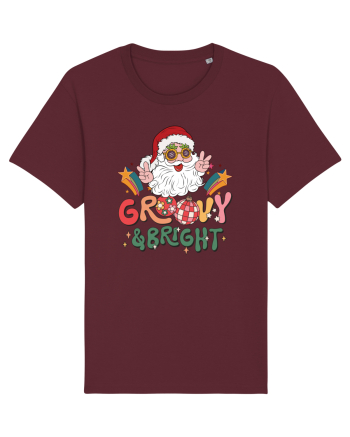 retro de Craciun - Groovy and bright Burgundy