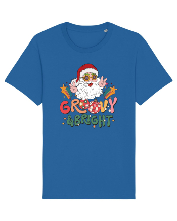 retro de Craciun - Groovy and bright Royal Blue