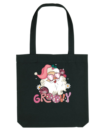 retro de Craciun - Groovy Disco Santa Black