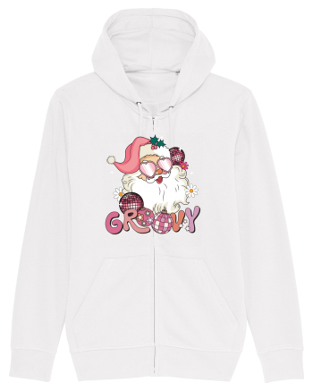 retro de Craciun - Groovy Disco Santa White