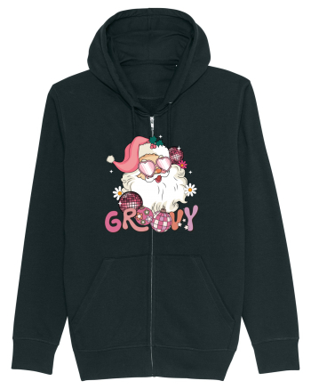 retro de Craciun - Groovy Disco Santa Black