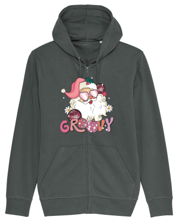 retro de Craciun - Groovy Disco Santa Anthracite