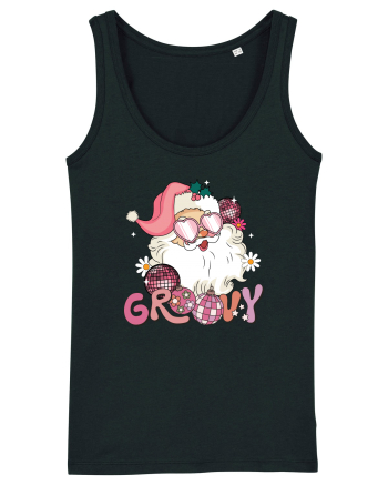 retro de Craciun - Groovy Disco Santa Black