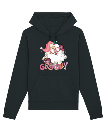 retro de Craciun - Groovy Disco Santa Black