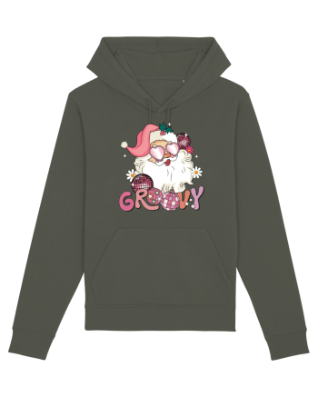 retro de Craciun - Groovy Disco Santa Khaki