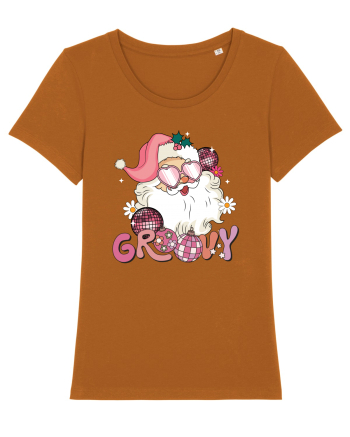 retro de Craciun - Groovy Disco Santa Roasted Orange