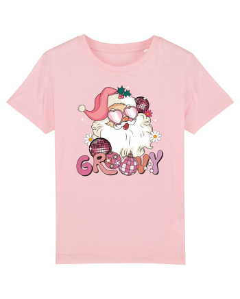 retro de Craciun - Groovy Disco Santa Cotton Pink