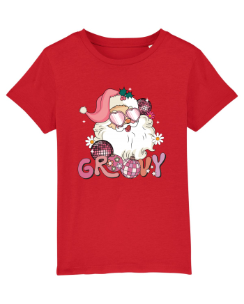 retro de Craciun - Groovy Disco Santa Red