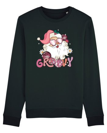 retro de Craciun - Groovy Disco Santa Black