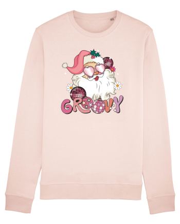 retro de Craciun - Groovy Disco Santa Candy Pink