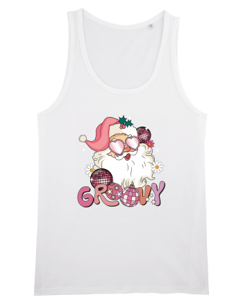 retro de Craciun - Groovy Disco Santa White