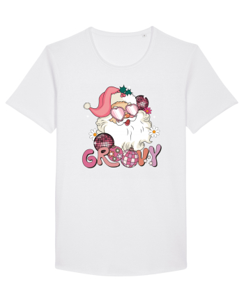 retro de Craciun - Groovy Disco Santa White