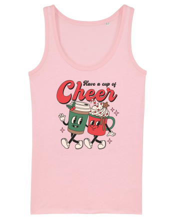 retro de Craciun - Have a cup of cheer Cotton Pink