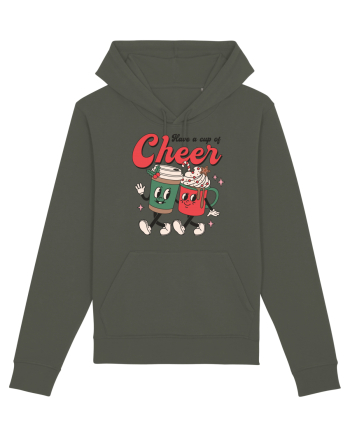 retro de Craciun - Have a cup of cheer Khaki
