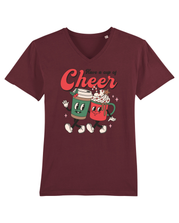 retro de Craciun - Have a cup of cheer Burgundy