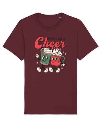 retro de Craciun - Have a cup of cheer Burgundy