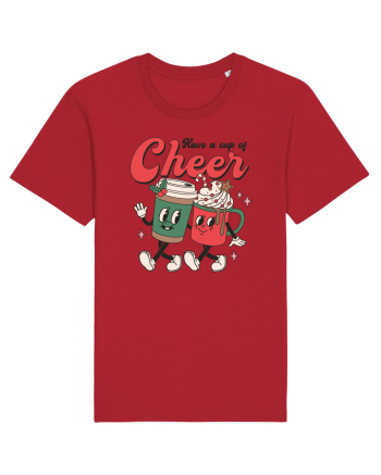 retro de Craciun - Have a cup of cheer Red