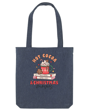 retro de Craciun - Hot cocoa and christmas movies Midnight Blue