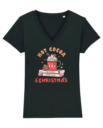 retro de Craciun - Hot cocoa and christmas movies Black