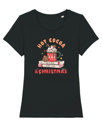 retro de Craciun - Hot cocoa and christmas movies Black