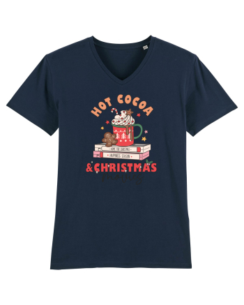 retro de Craciun - Hot cocoa and christmas movies French Navy