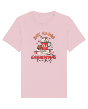retro de Craciun - Hot cocoa and christmas movies Cotton Pink