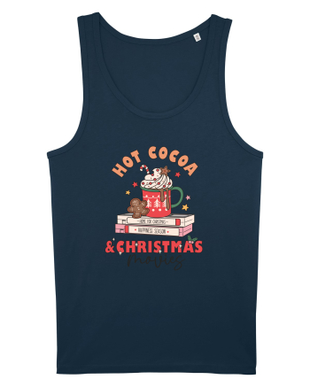 retro de Craciun - Hot cocoa and christmas movies Navy