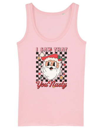retro de Craciun - I saw that you nasty Cotton Pink