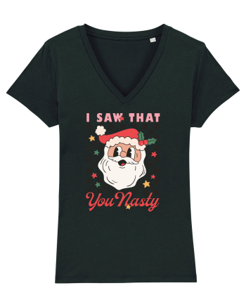retro de Craciun - I saw that you nasty Black