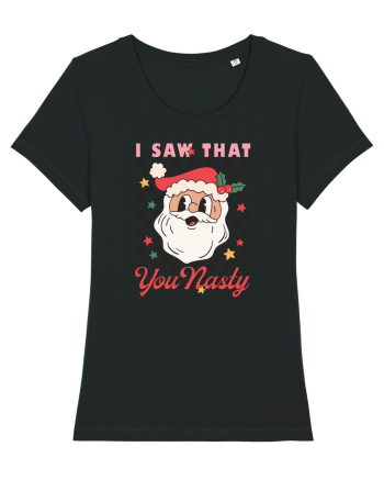 retro de Craciun - I saw that you nasty Black