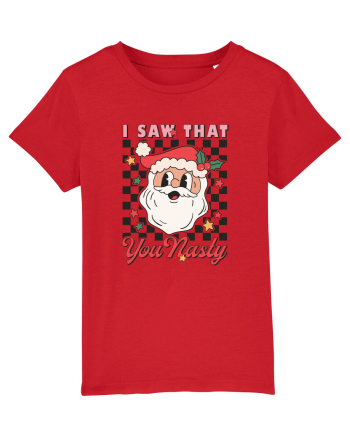 retro de Craciun - I saw that you nasty Red