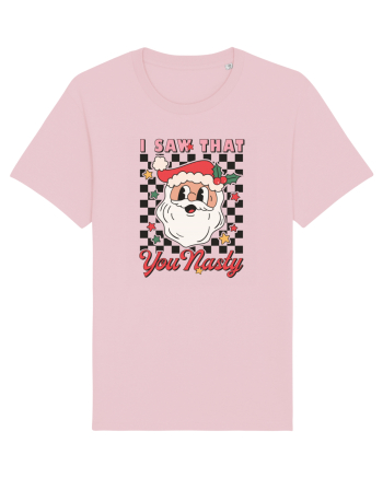 retro de Craciun - I saw that you nasty Cotton Pink