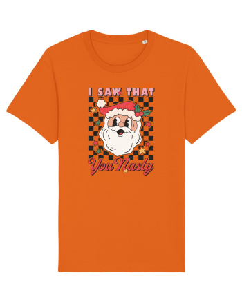 retro de Craciun - I saw that you nasty Bright Orange