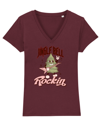 retro de Craciun - Jingle bell rocking Burgundy