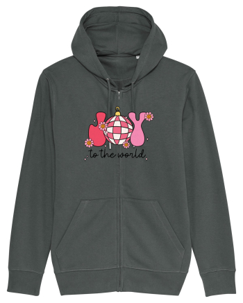 retro de Craciun - Joy to the world Anthracite