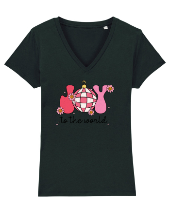 retro de Craciun - Joy to the world Black