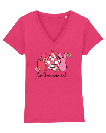 retro de Craciun - Joy to the world Raspberry