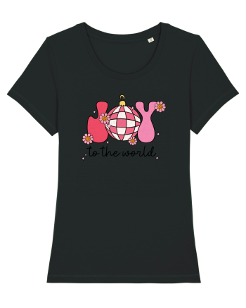 retro de Craciun - Joy to the world Black