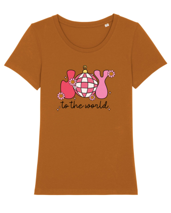 retro de Craciun - Joy to the world Roasted Orange