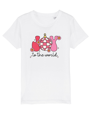 retro de Craciun - Joy to the world White