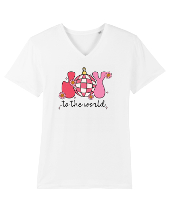 retro de Craciun - Joy to the world White