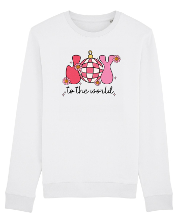 retro de Craciun - Joy to the world White