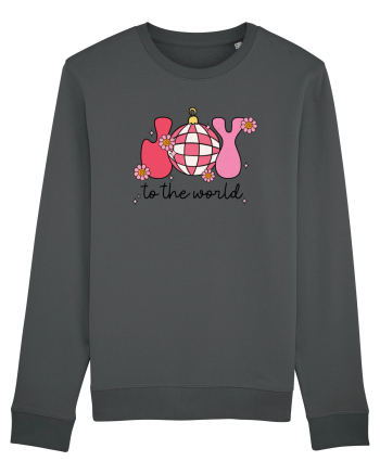retro de Craciun - Joy to the world Anthracite