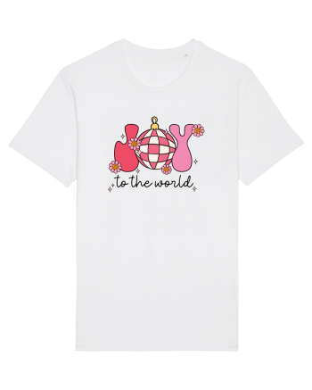 retro de Craciun - Joy to the world White