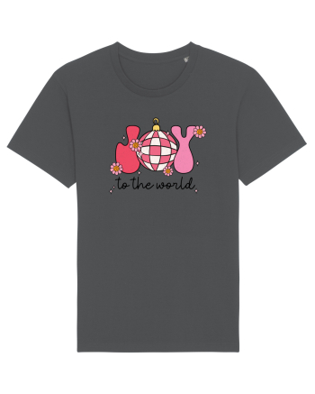 retro de Craciun - Joy to the world Anthracite