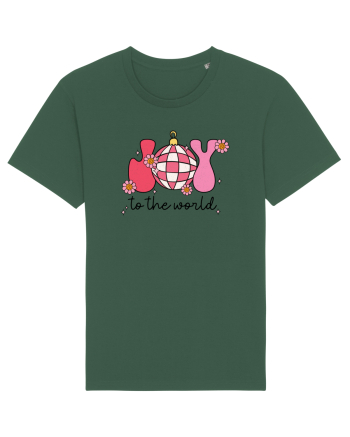 retro de Craciun - Joy to the world Bottle Green