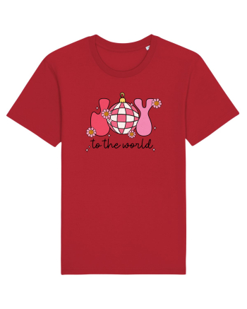 retro de Craciun - Joy to the world Red