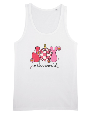retro de Craciun - Joy to the world White